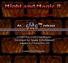 Image n° 5 - screenshots  : Might and Magic II - Gates to Another World